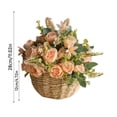 thumbnail image 3 of Seagrass Belly Basket with Handles Woven Storage Basket for Plant Pot Laundry Toy Storage Decorative Basket for Living Room Bedroom Picnic Grocery Basket, 3 of 7
