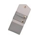thumbnail image 2 of Organizador de joyas, bolsa de almacenamiento de joyas con hebilla, estuche de joyería de cuero PU, bolsa de joyería para anillos, collar, pulsera y Gris, 2 of 8