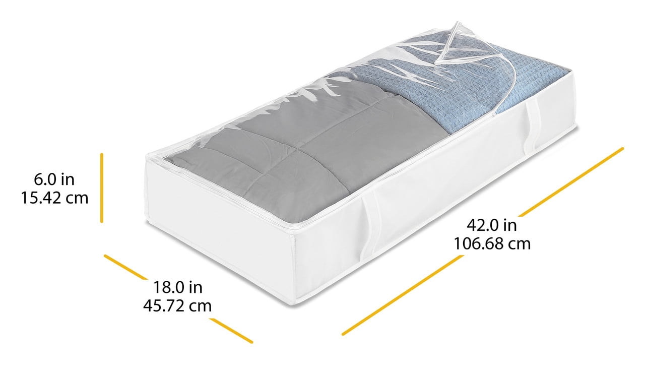 Whitmor Jumbo Underbed Storage Bag Six Pack for Closet Organizers