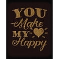 thumbnail image 3 of Sta Teresa, Ashley 15x18 Black Modern Framed Museum Art Print Titled - Happy Heart Gold, 3 of 5