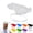 White, variant on Fun Sun Visor Palm Shaped Design Hands Free Hand Shade Hat Hand Shadow Hat Funny 3D Visor Palm Sized Sun Hat With Adjustable Headband for Outdoor