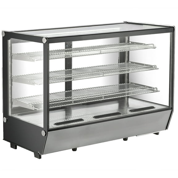 Elite Kitchen 48-Inch Refrigerated Countertop Display Case, 10.1 Cubic Foot, Compact Refrigerators