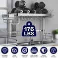 thumbnail image 3 of Over The Sink Dish Drying Rack, 2 Tier Over Sink Dish Drying Rack Width Adjustable(25.6-37.6in), Durable Stainless Steel Dish Rack Over Sink Organizer, Space Saving Kitchen Sink Drying Rack, 3 of 9