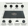 thumbnail image 3 of A1HC 100% Pure Rubber Monogrammed Front Door Mat 24"x39”, Non-Slip, Thin Profile Heavy Duty Doormat, Indoor/ Outdoor Use, High Traffic Areas, Long Lasting, 3 of 6