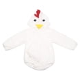 thumbnail image 4 of Gaexia Baby Boys Girls Chicken Bodysuit Hooded Animal Romper Jumpsuit One Piece Cosplay Outfit Soft Comfortable Clothing For Thanksgiving Carnival Birthday Party, 4 of 7