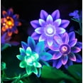 thumbnail image 3 of Solar Waterproof String Lights, 23FT 50 LED Lotus Flower Fairy String Lights for Christmas Outdoor,Gardens,Lawn,Patio,Wedding Decor (Multicolor), 3 of 9