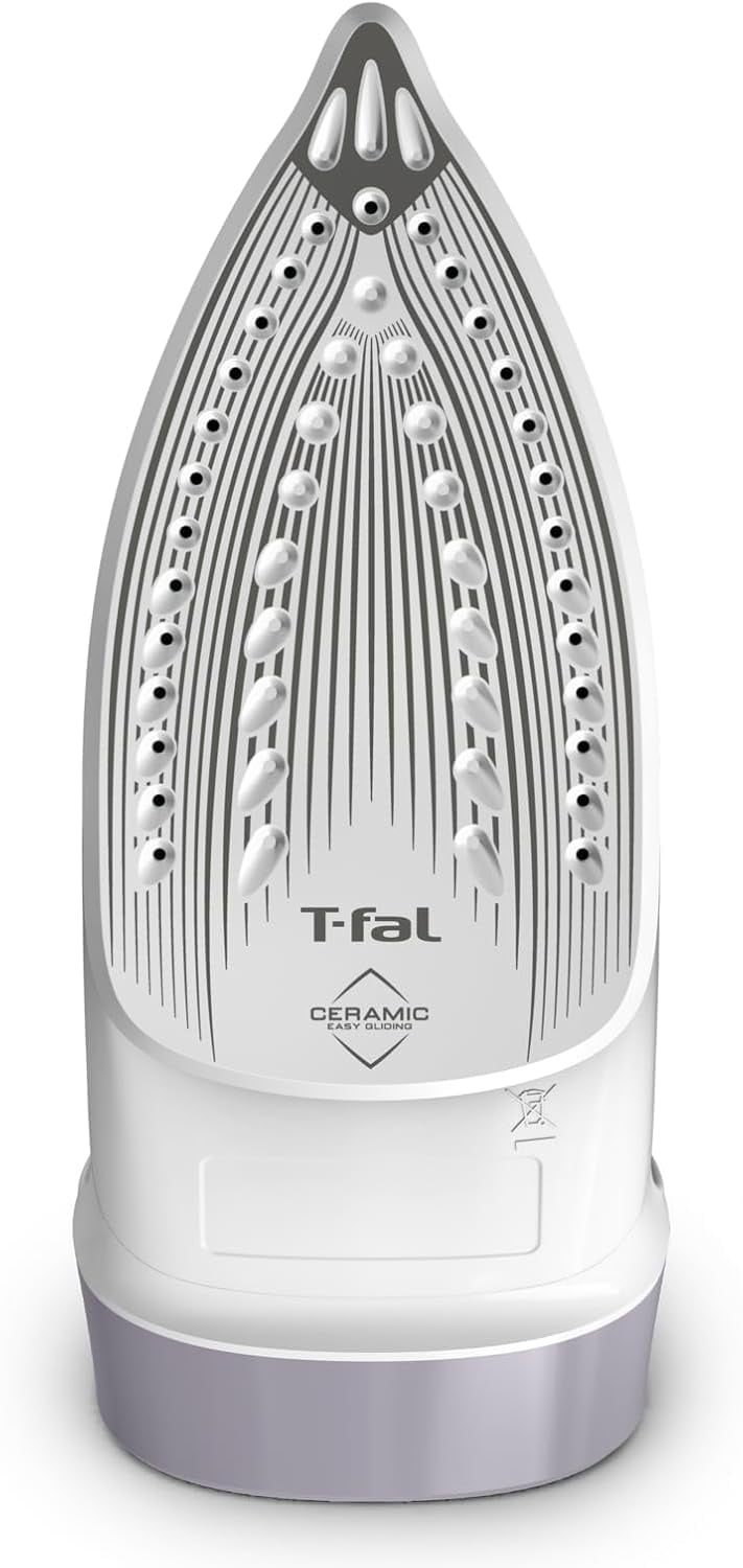 T-fal Virtuo 30 Steam Iron, 1500W Retractable Cord Steam Iron with Ceramic Soleplate and Auto Off, Model FV2C80U0