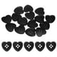 thumbnail image 1 of Uxcell 40 piezas de botones de resina en forma de corazón, 23 mm 5/8" botones de 4 agujeros para ropa, prendas de punto, manualidades y decoración, negro, 1 of 7
