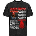thumbnail image 4 of ACID Music BATH Men's Women's Crew Cotton Neck Short Shirts Sleeved Hip-Hop Graphics Tee Street Retro Classic Casual Loose T-Shirt, 4 of 8