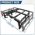 thumbnail image 6 of COMNOVA AUTOPART Overland Bed Rack for Full Size Truck 22" 1/2 Bed Rack Compatible with 2007-2025 Toyota Tundra with Factory Bed Rails, for Without Tonneau Bed Cover., 6 of 9