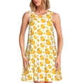 thumbnail image 1 of Fotbe yellow rubber ducks Vestido de Verano sin Mangas para Mujer – Vestido Midi Línea A, Estilo Camiseta Floral, Vestido Playero Casual y Fluido, 1 of 7