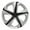 Chrome & Black, variant on Coast to Coast International 16 in Wheel Covers Chrome Plated Black, 4 Pack