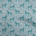 thumbnail image 1 of oneOone Cotton Silk Turquoise Blue Fabric Animal Sewing Fabric By The Yard Printed Diy Clothing Sewing Supplies 42 Inch Wide, 1 of 4