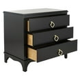 thumbnail image 4 of Safavieh Hannon 3-Drawer Solid Contemporary Nightstand, 4 of 7
