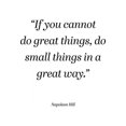 thumbnail image 2 of ArtsyQuotes 26x32 Gold Ornate Wood Framed with Double Matting Museum Art Print Titled - Napoleon Hill Quote: Small Things, 2 of 4