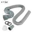 thumbnail image 3 of Uxcell 100cm Drain Pipe Expandable Tubing Flexible Drainage Pipe Grey 1 Pack, 3 of 6