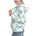 thumbnail image 2 of Daiia Turtle Pattern Women's Fashion Hoodies & Sweatshirts with Kangaroo Pocket Hooded Sweatshirt with Eye-catching Drawstrings-Medium, 2 of 7