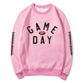 thumbnail image 3 of Game Day Sweatshirts Women Fall Fleece Sweatshirt Football Rugby T-Shirts Casual Game Day Fan Fleece Pullover Top, 3 of 5