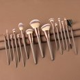 thumbnail image 3 of X  15PCS Makeup Brushes  Conical Handle Professional Premium Synthetic Makeup Brush Set Kit With Case Bag for Blending Foundation Powder Blush Eyeshadow, 3 of 15