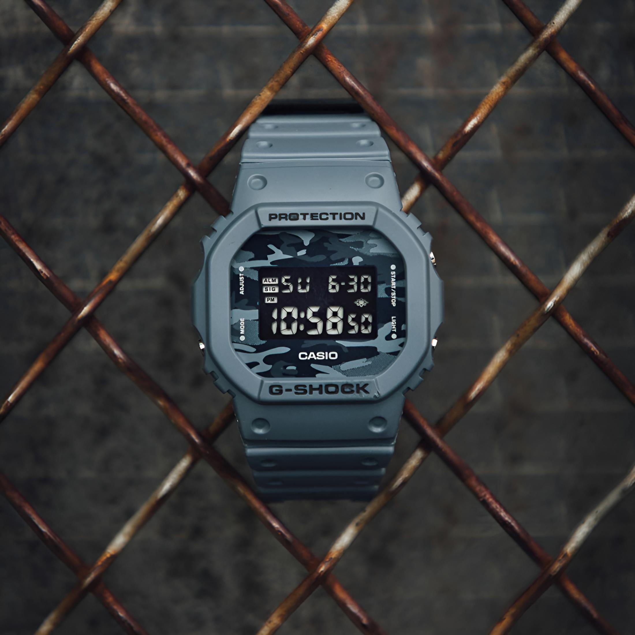 Casio DW5600CA-2 Men's G-Shock Blue Resin Strap Digital Watch