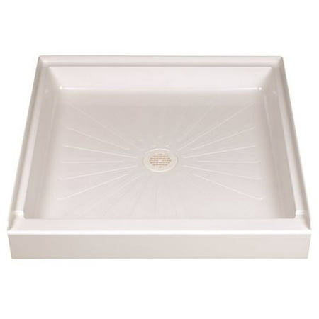 DURABASE FIBERGLASS SQUARE SHOWER FLOOR, WHITE, 36 X 36 (Best Way To Clean Fiberglass Shower Pan)