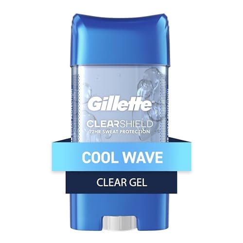 Gillette Anti-Perspirant Deodorant Clear Gel, Cool Wave 3.8 oz (Pack of 6)