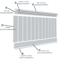 thumbnail image 4 of 104" Height Deluxe Shiplap with a Nickel Gap 8' Length PVC Wainscoting Kit, (for heights up to 105-5/8"), 4 of 6
