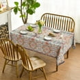 Boho Bohemia Style Tablecloth 60×60 Inch Square, Vintage Country Rustic ...