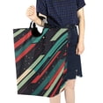 thumbnail image 4 of Yayeee Freestanding Laundry Hamper with Handle Collapsible Large Storage Basket for Clothes, Abstract Stripes, 4 of 7