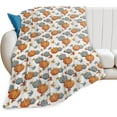 thumbnail image 6 of Fall Throw Blanket Fall Decor Blanket Autumn Pumpkin Leaves Flannel Fleece Throw Blanket for Couch Living Room Super Warm Soft Cozy Plush Lightweight Seasonal Bedding Blanket for Kids Adults 60"x80", 6 of 6