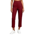 thumbnail image 6 of BUIGTTKLOP Women's Golf Pants High Waist Straight Leg Dress Pants Slim Fit Stretch Ankle Length Business Casual Work Pants, 6 of 8