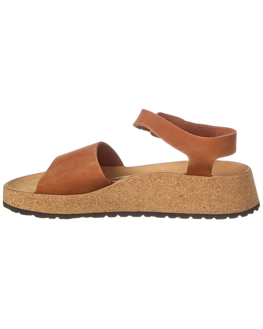 Papillio by Birkenstock Glenda Narrow Leather Sandal, 42, Brown