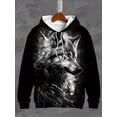 thumbnail image 2 of Sudadera con capucha para hombre, estampado 3D, gráfico de lobo, sudadera con cordón, ropa deportiva, camisetas de calle de manga larga, ropa para hombre, jersey, 2 of 4