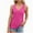 Hot Pink, variant on fatyb Women's Tank Tops V Neck Eyelet Embroidery Blouses Sleeveless Casual Loose Summer Beach Shirts