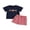 Navy Red, variant on BemeyourBBs Toddler Baby Boy Back to School Outfit Baby First Day of School Kindergarten Outfit Baby Boy Summer Clothes Apple Embroidery Short Sleeve T Shirt and Plaid Shorts 2 Pcs Set