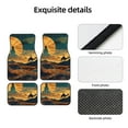 thumbnail image 4 of Naloa Sunset Desert Journey Car Foot Mat Set of 4 Pieces - Universal Floor Liner Neoprene Full Set Floor Mats for Cars Trucks SUV, 4 of 7
