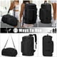 thumbnail image 3 of Bolsa de gimnasio MIYCOO para hombre y mujer, mochila de viaje, negra, 3 of 6