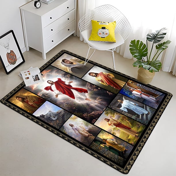 Estera de oración de la Virgen María para sala de estar Camping Picnic antideslizante E-sports regalo120x160cm (47x62in)120x160cm (47x62in) zhangmengya unisex