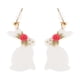 thumbnail image 1 of Lindos pendientes de conejito de Pascua de arcilla polimérica Lindos pendientes de conejo para celebraciones festivas, 1 of 8