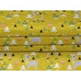 thumbnail image 4 of oneOone Velvet Yellow Fabric Christmas Dress Material Fabric Print Fabric By The Yard 58 Inch Wide, 4 of 5