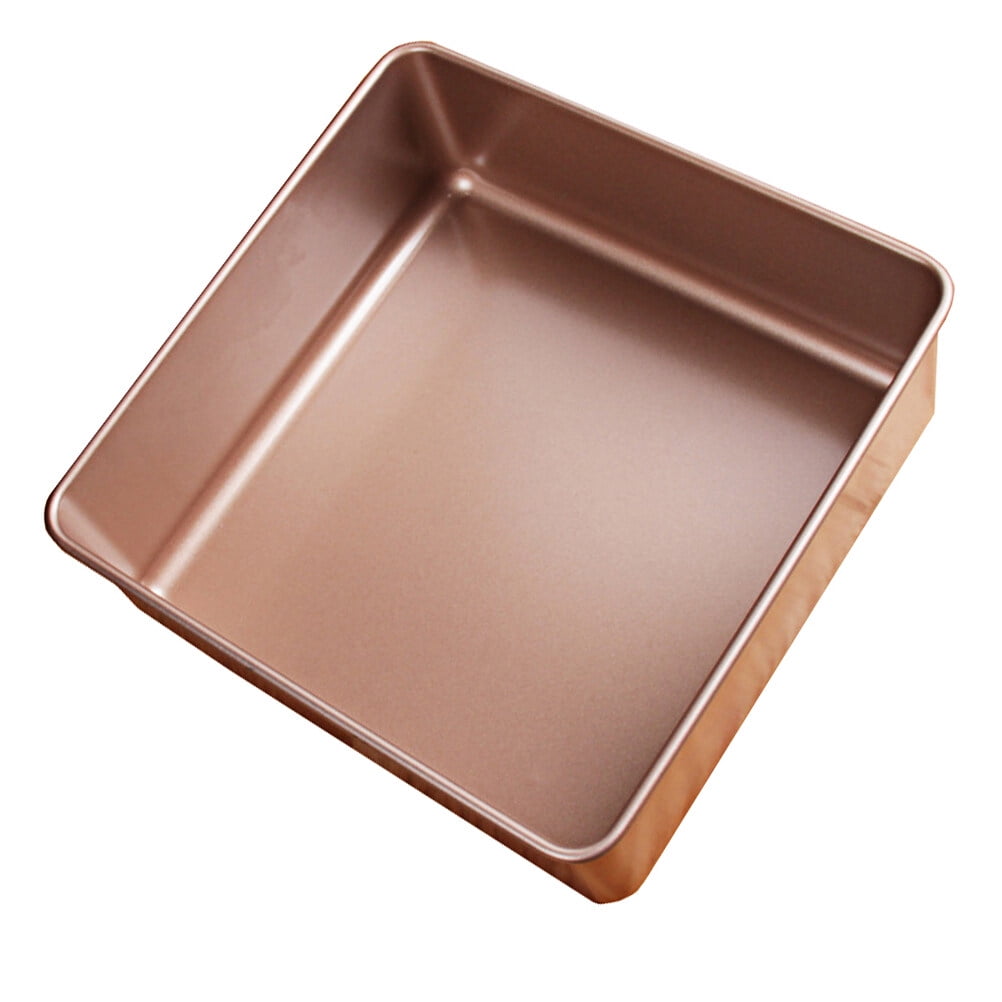 STOBOK Rectangular Cake Tray Ovenware Tray Carbon Steel Baking Tool for Home Bakers 1Set