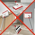 thumbnail image 6 of JEHONN Wall & Baseboard Cleaner Mop Tool with 4 Reusable Pads Red, 6 of 7