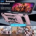 thumbnail image 5 of for Google Pixel 8 Pro Case, [16 FT Military Grade Drop Protection], Slide Cover [Camera Protection] Heavy Duty Shockproof Phone Case for Pixel 8 Pro,Rose Gold, 5 of 13