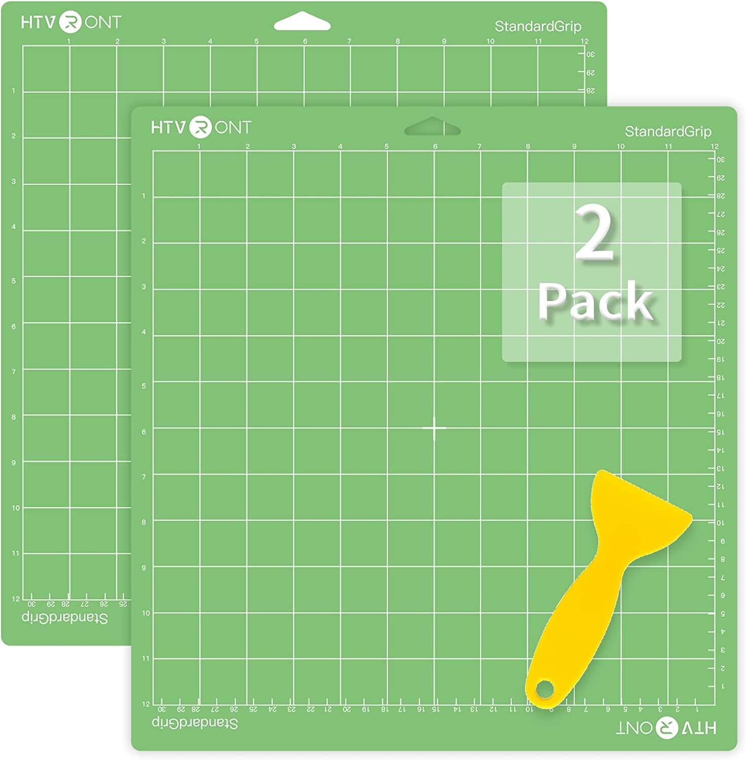 Cricut StandardGrip Mats 12in x 12in, Reusable Cutting Mats for Crafts