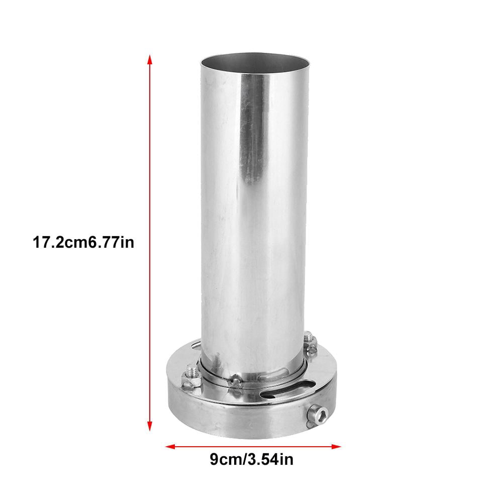 3.5 inches Car Modification Accessories Universal Stainless Steel Removable Muffler Silencer for Muffler Car Muffler Car Exhaust Muffler Universal Silencer Removable Silencer Muffler