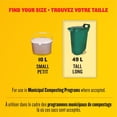 thumbnail image 3 of Glad Sacs Certifiés Compostables - Grands 49 Litres -, 3 of 5