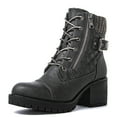 thumbnail image 3 of Globalwin Women's Combat Boots Lace Up Boots For Women 7.5M, 3 of 8