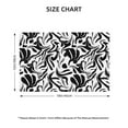 thumbnail image 2 of Placemats Set of 4 / 6, vibrant boho flower black white Placemats for Dining Table Indoor/Outdoors Heat Resistant Washable Placemats 18" x 12", 2 of 8