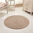 thumbnail image 1 of Alfombra tejida a mano, Alfombra redonda, para sala de estar, dormitorio, baño, habitación de niños, beige, 40 x 40 cm-Sunny, 1 of 5