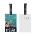 thumbnail image 5 of Daiia Let's go Travel Durable Luggage Tags with Secure Strap Travel ID Tags Suitcase ID Tags Bag Identification Tags - Easy Identification for Men and Women, 5 of 8